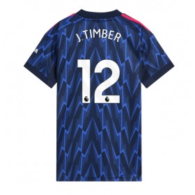 Arsenal Jurrien Timber #12 Borta Kläder Dam 2025-26 Kortärmad